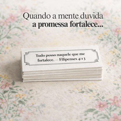 Caixinha de promessas - Flores Verde
