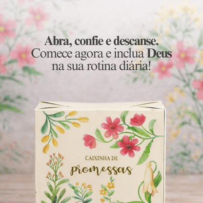 Caixinha de promessas - Flores Verde