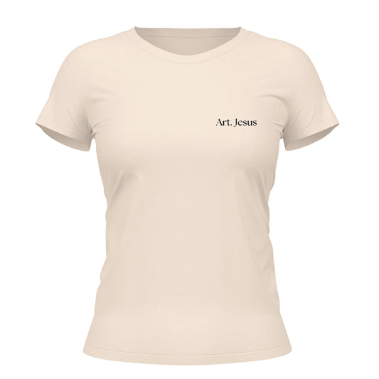 Camiseta Cristã Feminina - Art. Jesus | Off White