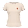 Camiseta Cristã Feminina - Coração em chamas | Off White