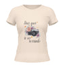 Camiseta Cristã Feminina - Deus quer te ver sorrindo | Off White