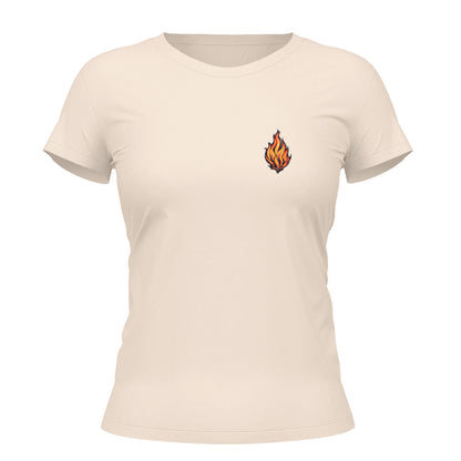 Camiseta Cristã Feminina - Fogo | Off White
