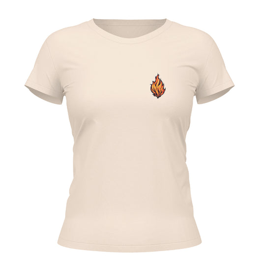 Camiseta Cristã Feminina - Fogo | Off White