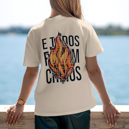 Camiseta Cristã Feminina - Fogo | Off White