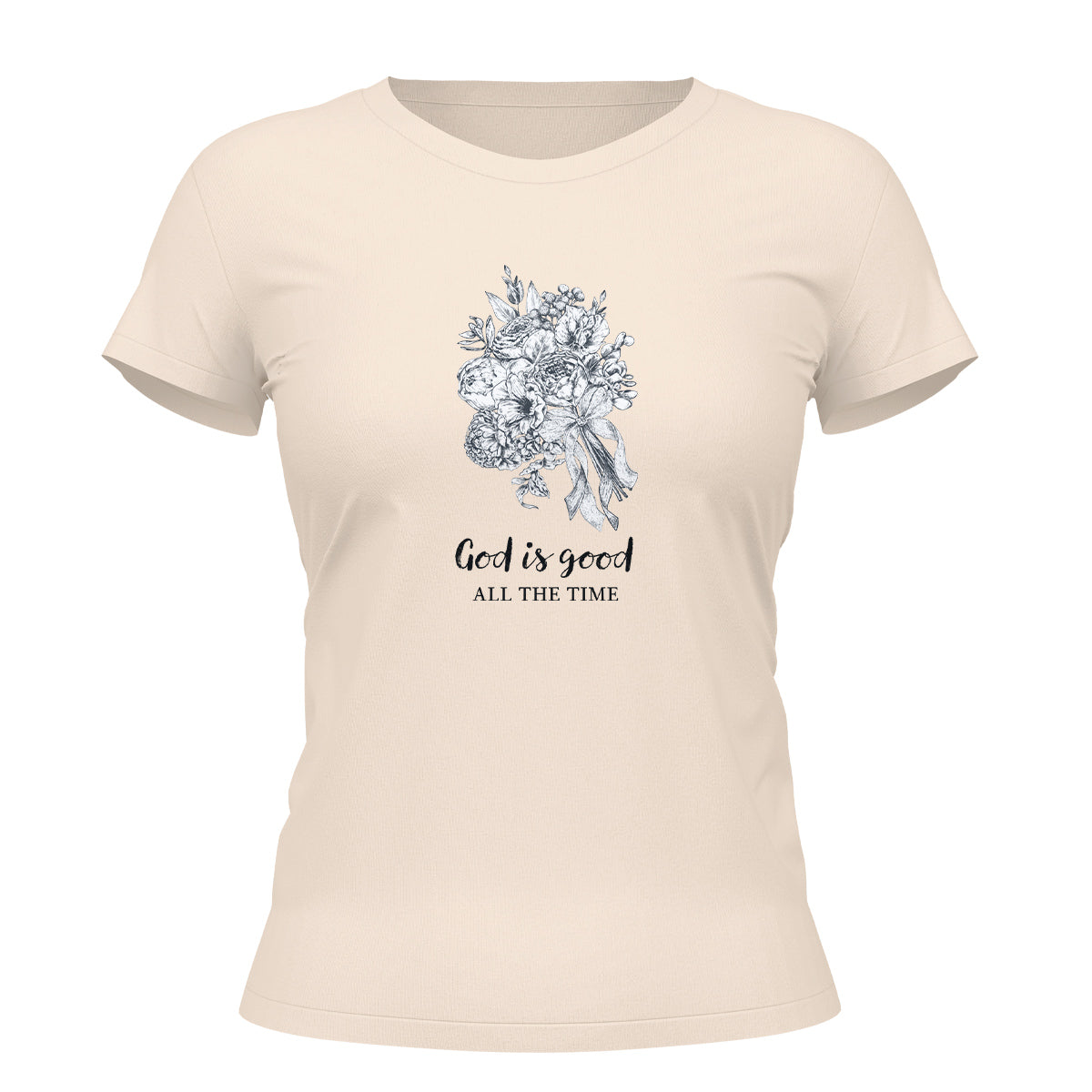 Camiseta Cristã Feminina - God is Good All Time | Off White