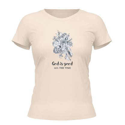 Camiseta Cristã Feminina - God is Good All Time | Off White