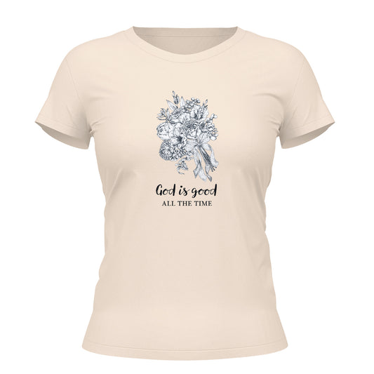 Camiseta Cristã Feminina - God is Good All Time | Off White