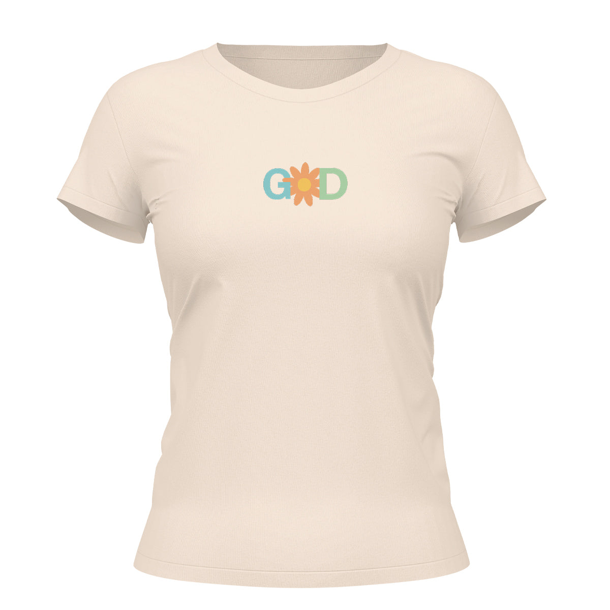 Camiseta Cristã Feminina - God | Off White