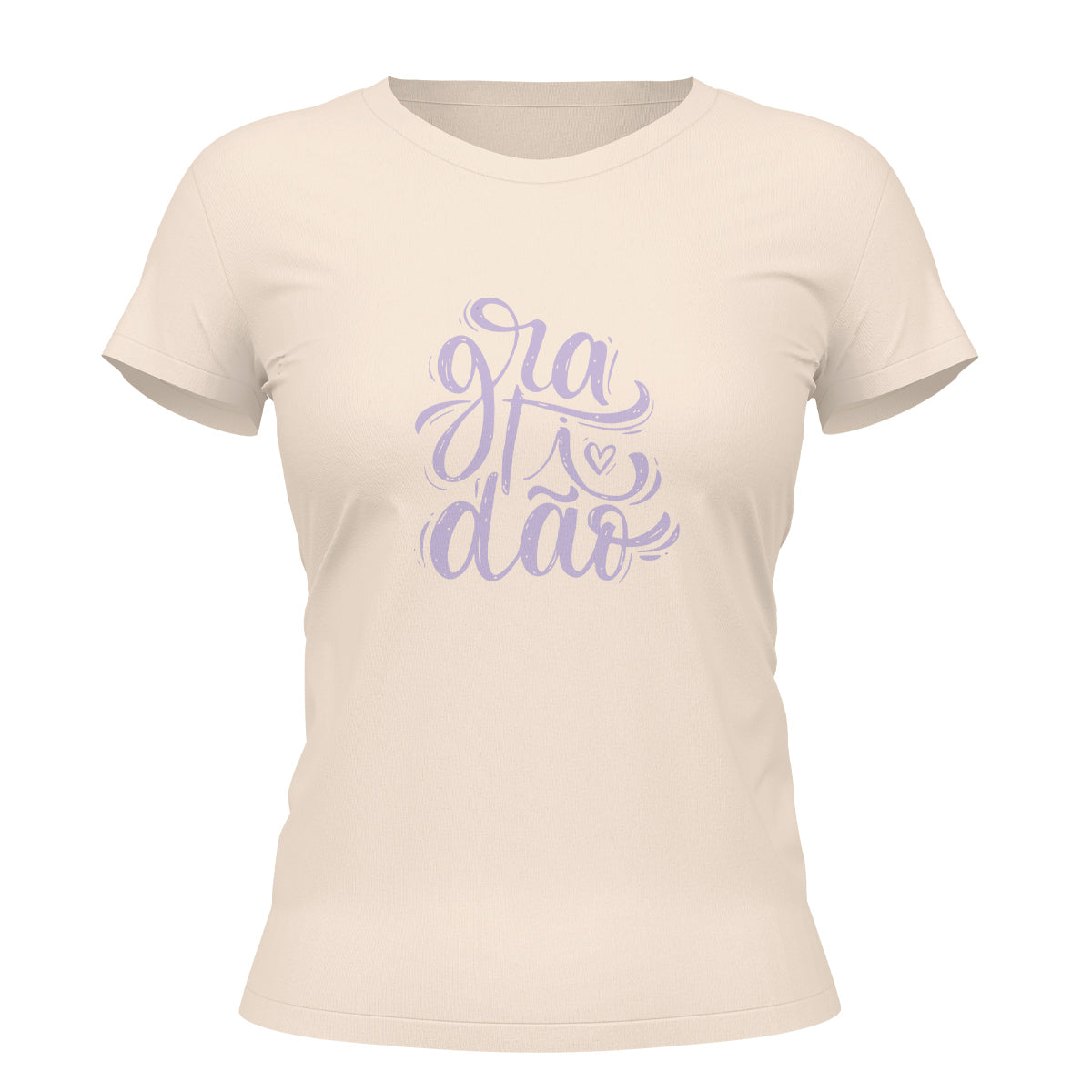Camiseta Cristã Feminina - Gratidão | Off White