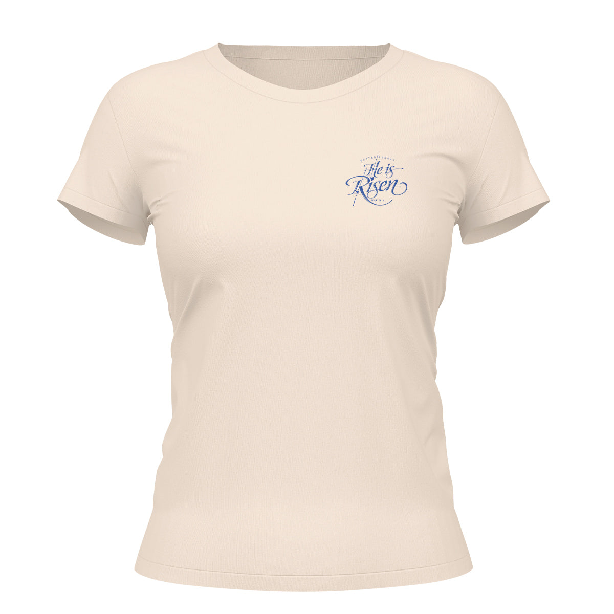 Camiseta Cristã Feminina - He Is Risen | Off White