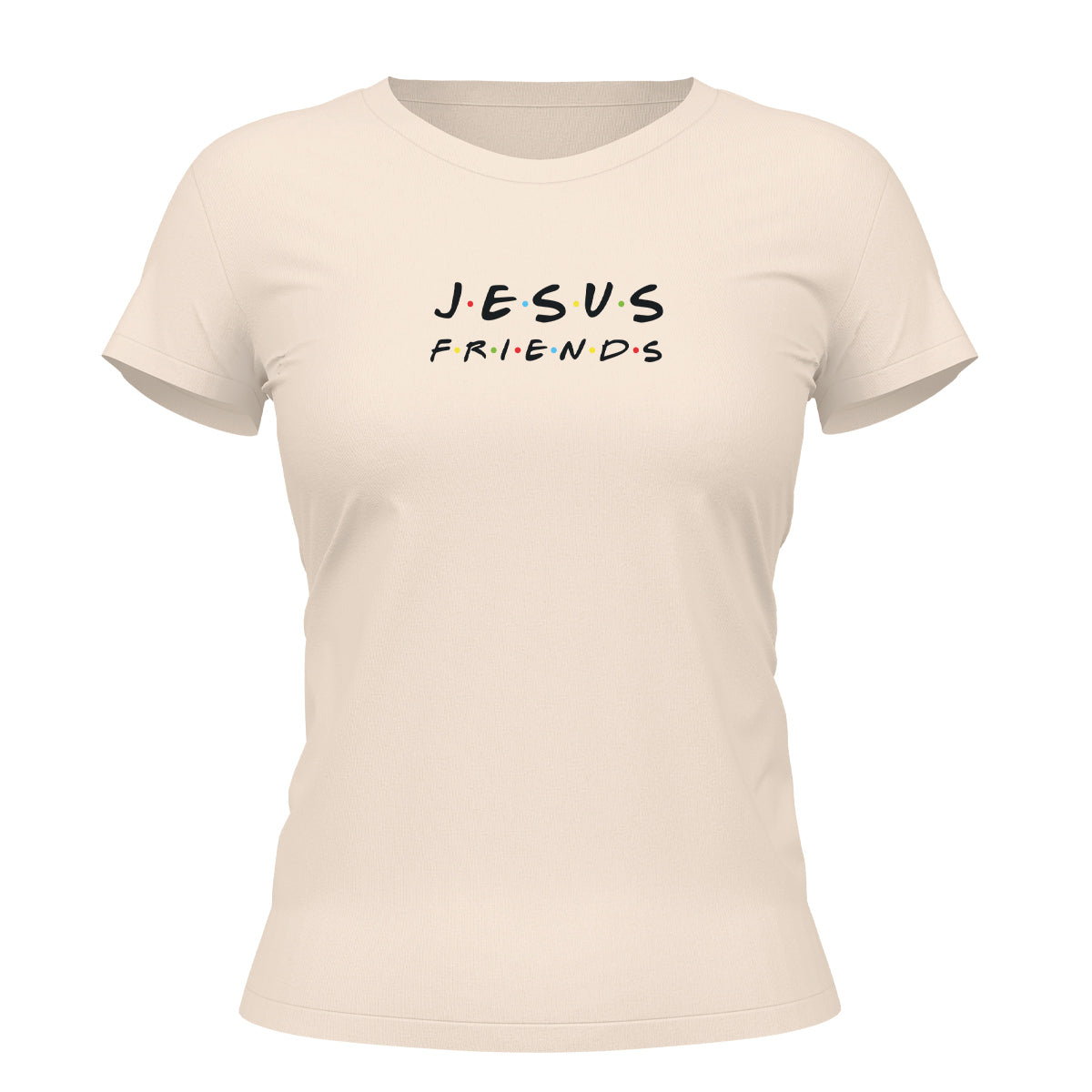 Camiseta Cristã Feminina - Jesus Friends | Off White