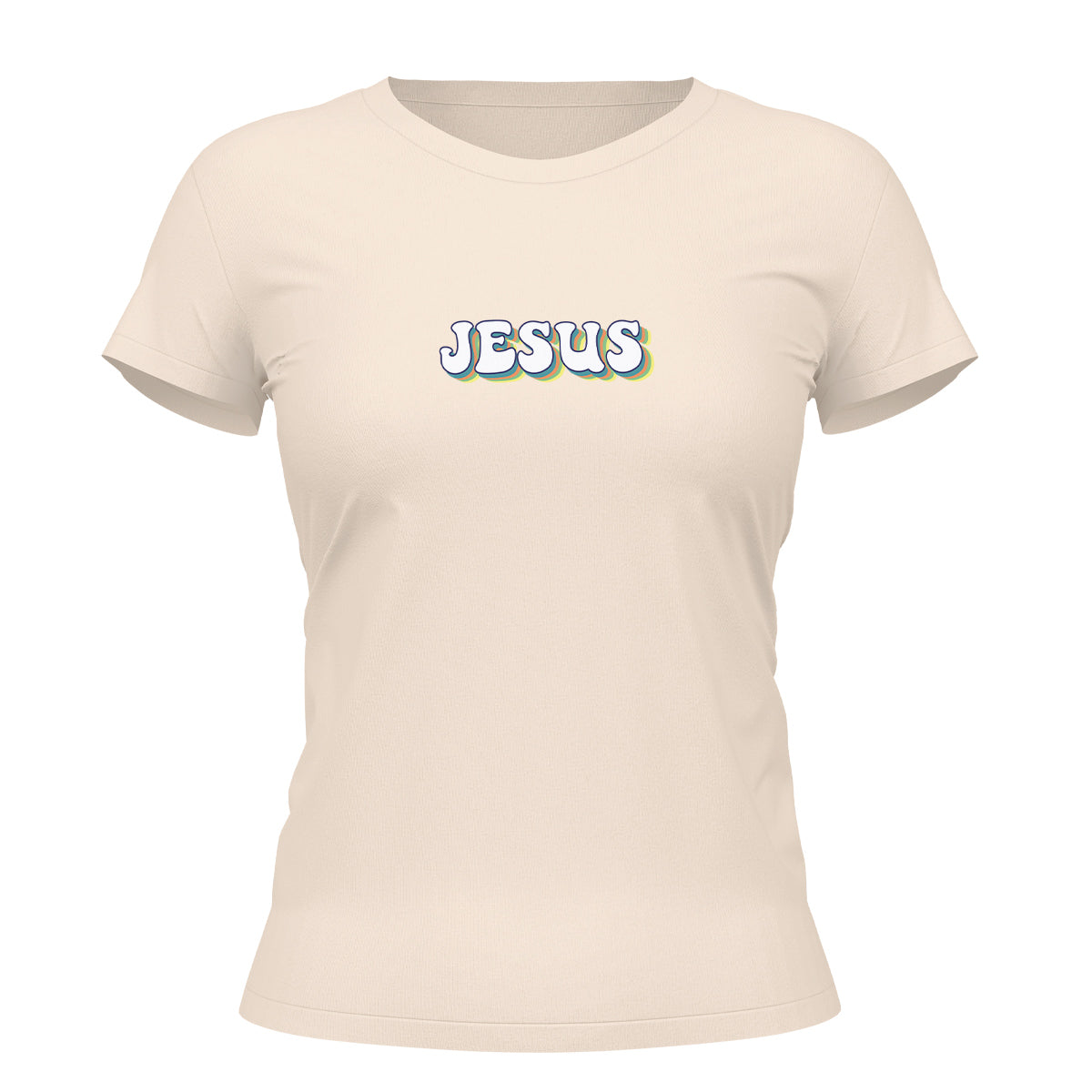 Camiseta Cristã Feminina - Jesus | Off White