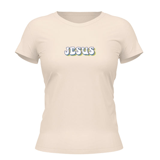 Camiseta Cristã Feminina - Jesus | Off White