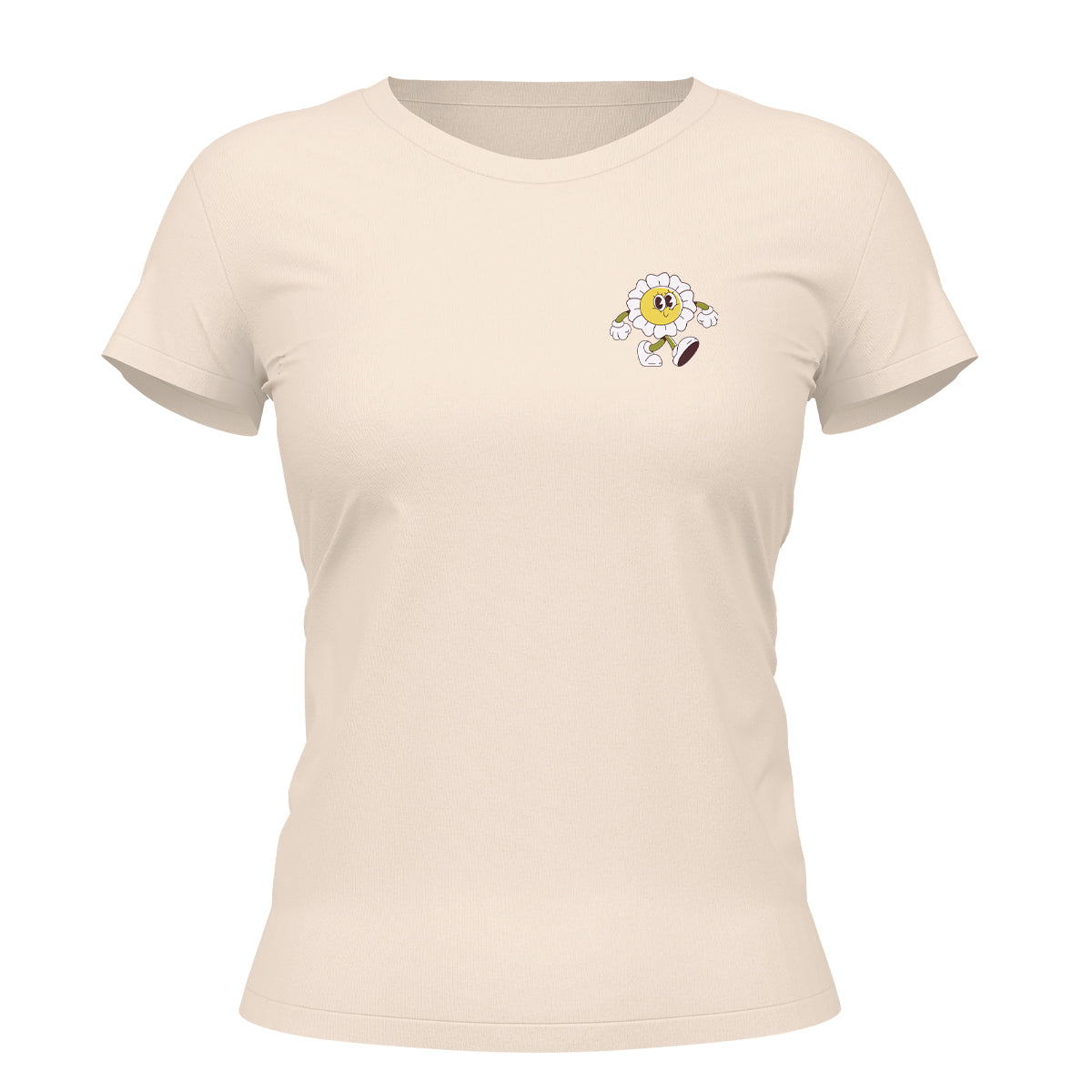 Camiseta Cristã Feminina - Margarida Andando | Off White