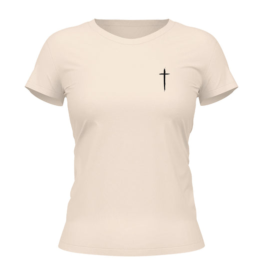 Camiseta Cristã Feminina - Nâo temas, creia | Off White
