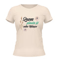 Camiseta Cristã Feminina - Quem planta fé colhe milagre | Off White