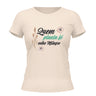Camiseta Cristã Feminina - Quem planta fé colhe milagre | Off White