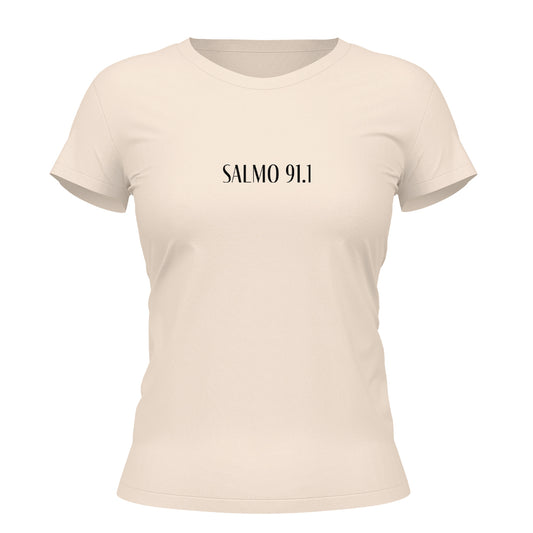 Camiseta Cristã Feminina - Salmo | Off White