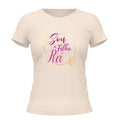 Camiseta Cristã Feminina - Sou filha do rei | Off White