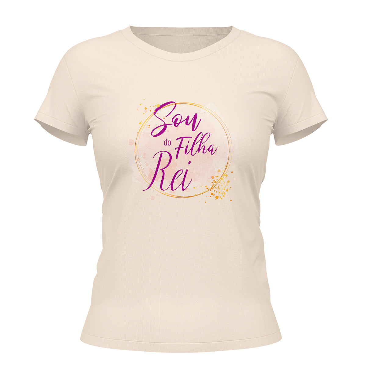 Camiseta Cristã Feminina - Sou filha do rei | Off White