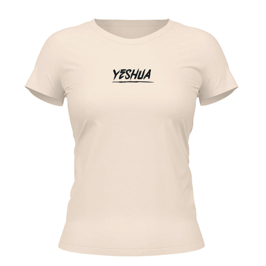 Camiseta Cristã Feminina - Yeshua Manuscrito | Off White