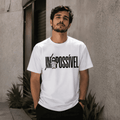 Camiseta Cristã - Impossível | Branca