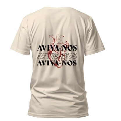 Camiseta Cristã Masculina - Aviva-nos | Off White