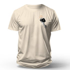 Camiseta Cristã Masculina - Bíblia na mão | Off White