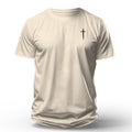 Camiseta Cristã Masculina - Cruz | Off White