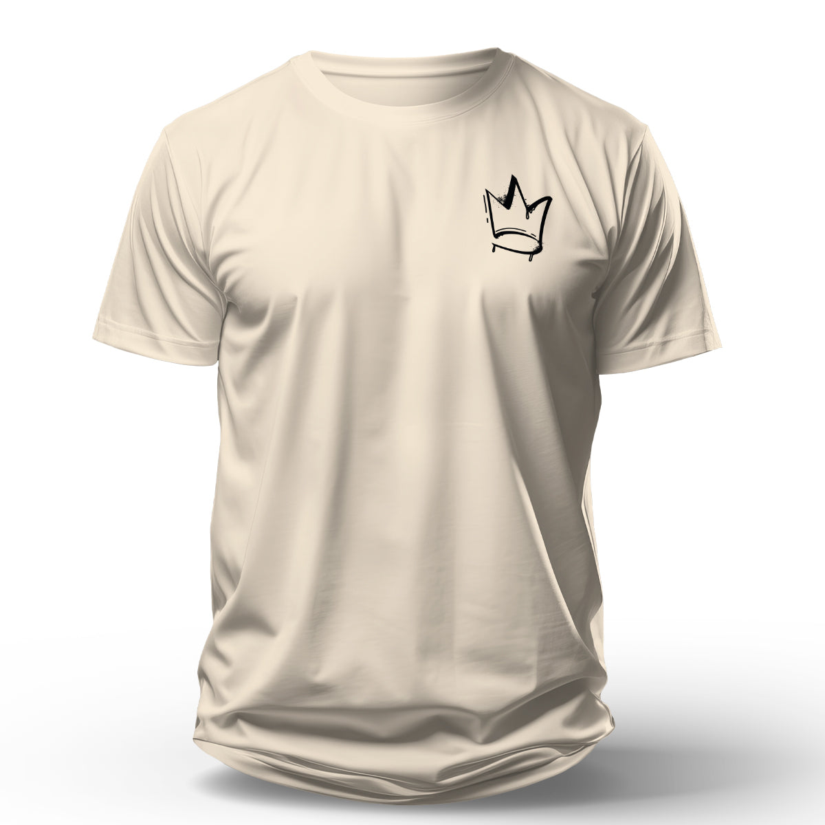 Camiseta Cristã Masculina - Ele é o rei | Off White