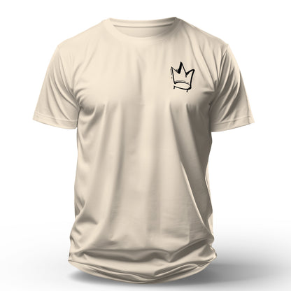 Camiseta Cristã Masculina - Ele é o rei | Off White