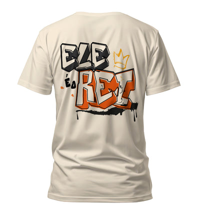 Camiseta Cristã Masculina - Ele é o rei | Off White