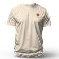 Camiseta Cristã Masculina - Eu me rendo | Off White