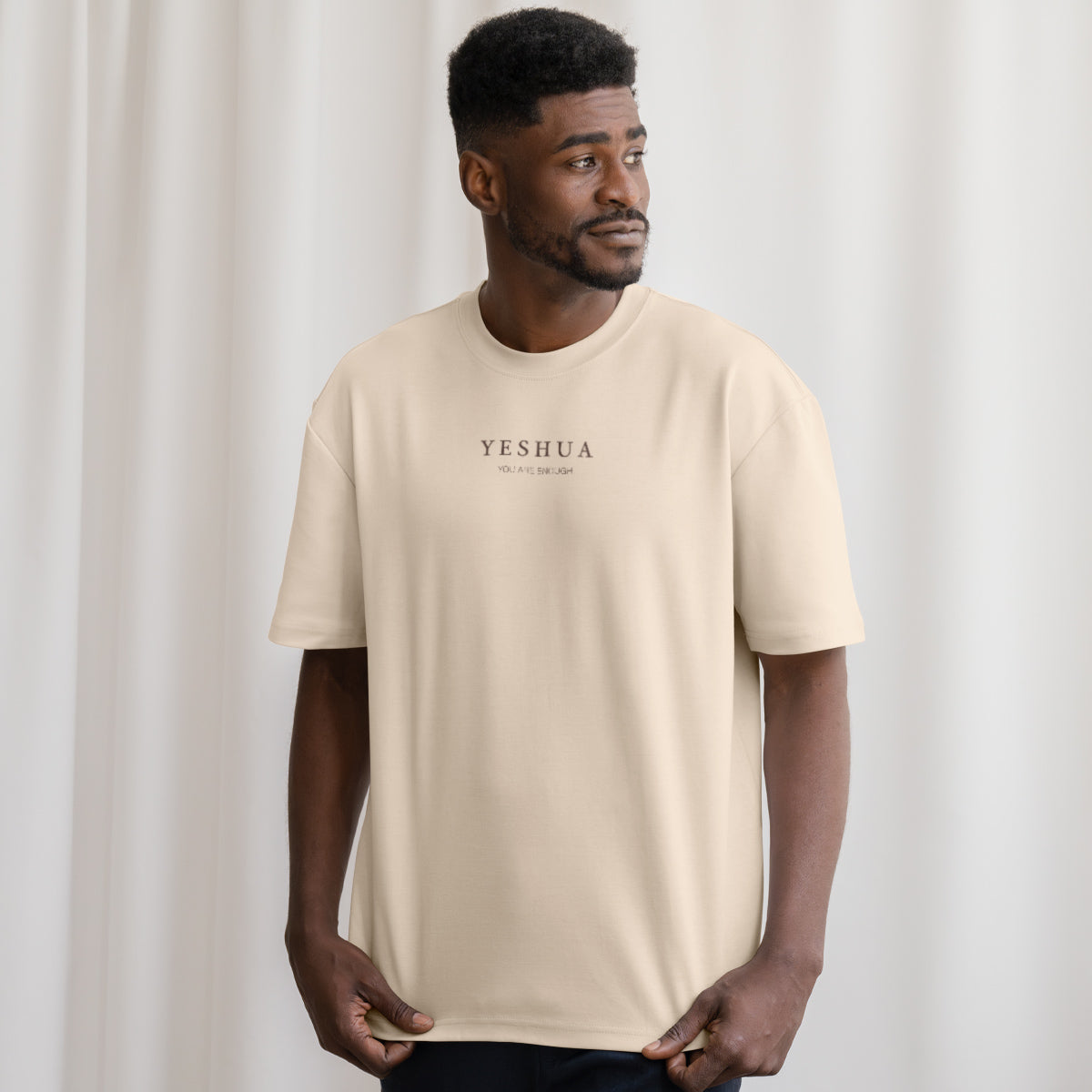 Camiseta Cristã Masculina - É Tudo Sobre Ele | Off White