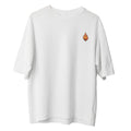 Camiseta Cristã Oversized - E todos foram cheios | Branca