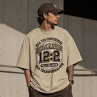 Camiseta Cristã Oversized - Romanos 12:2 | Bege