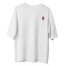 Camiseta Cristã Oversized -  Sejam Santos | Branca