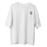 Camiseta Cristã Oversized - Vivo pela fé | Branca