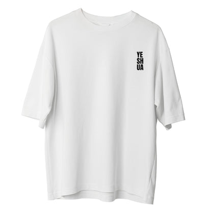 Camiseta Cristã Oversized - Yeshua | Branca