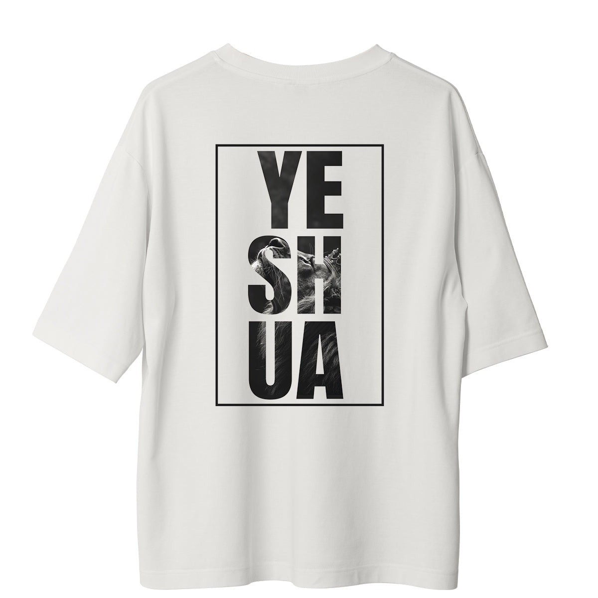 Camiseta Cristã Oversized - Yeshua | Branca