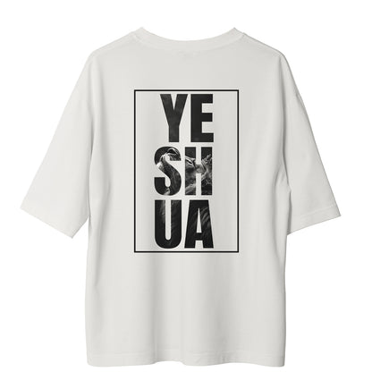 Camiseta Cristã Oversized - Yeshua | Branca