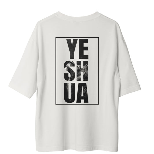 Camiseta Cristã Oversized - Yeshua | Branca