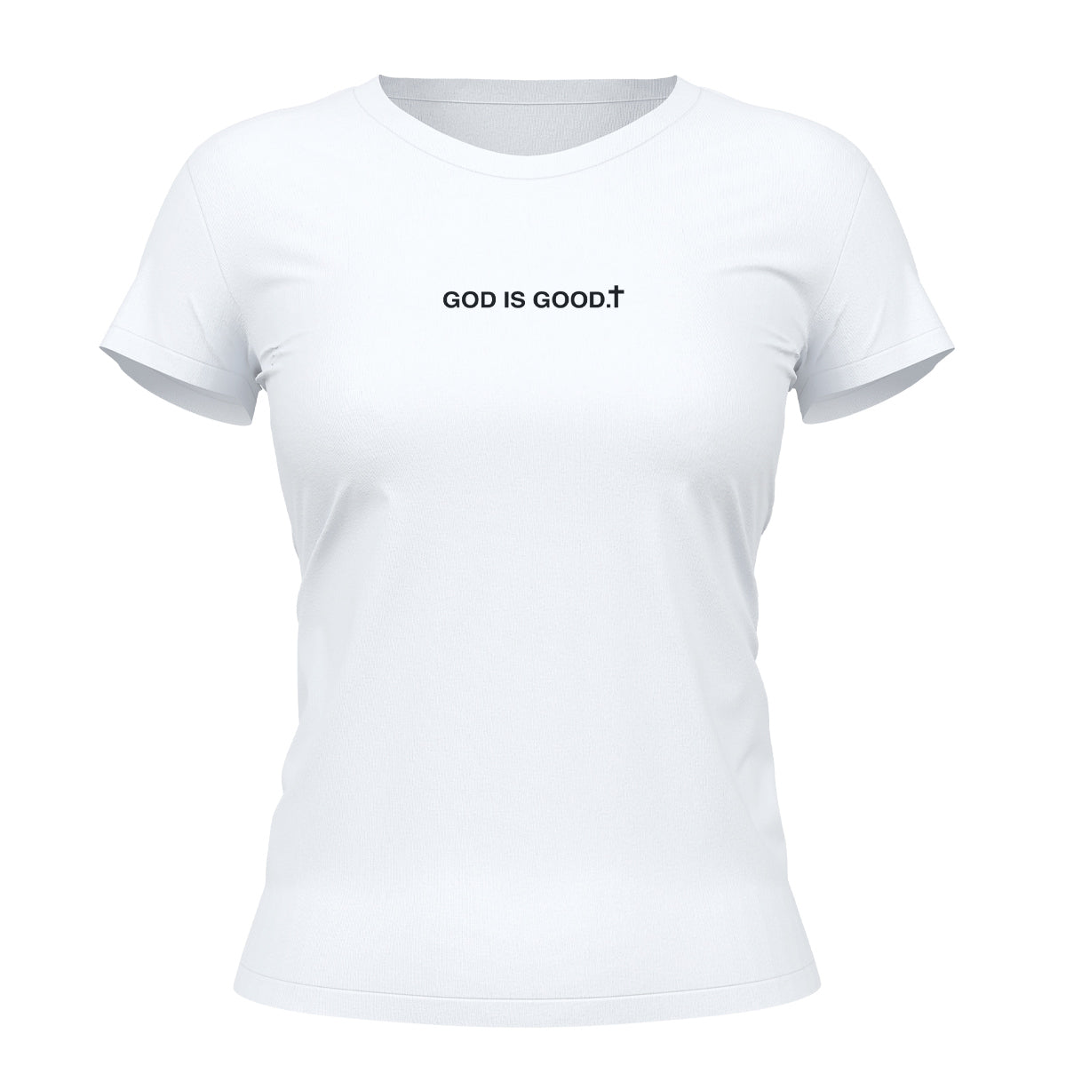 Camiseta Cristã Feminina - God Is Good | Branca