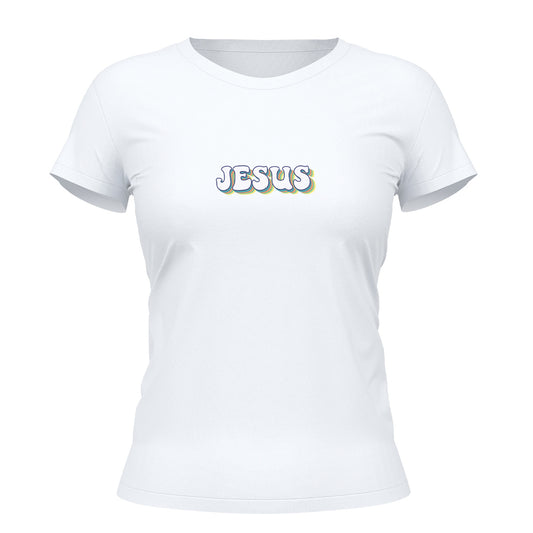 Camiseta Cristã Feminina - Jesus | Branca