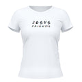 Camiseta Cristã Feminina - Jesus Friends | Branca