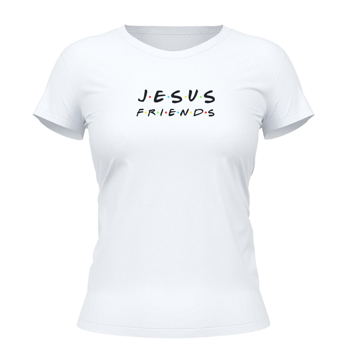 Camiseta Cristã Feminina - Jesus Friends | Branca