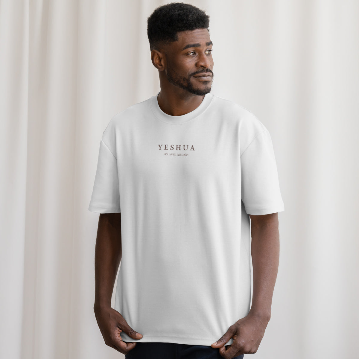 Camiseta Cristã Masculina - É Tudo Sobre Ele | Branca