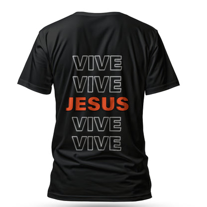Camiseta Cristã Masculina - Jesus Vive | Preta