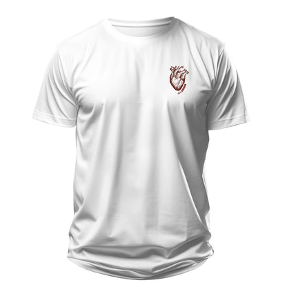 Camiseta Cristã Masculina - Viva pela fé | Branca