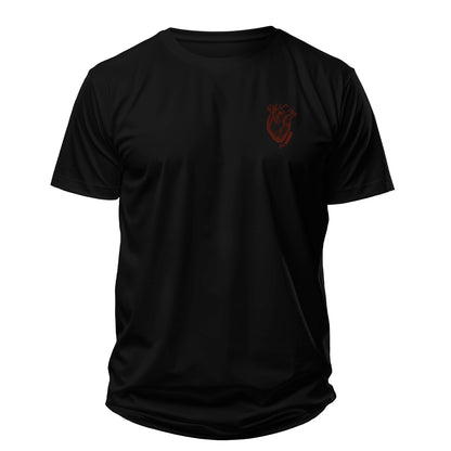 Camiseta Cristã Masculina - Viva pela fé | Preta